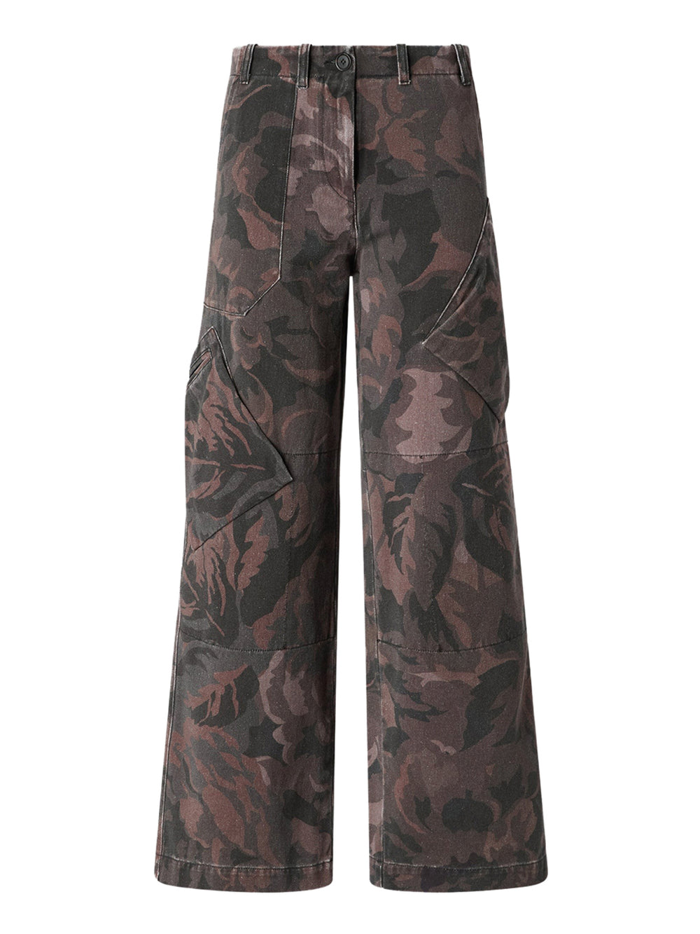 PINKO 2 USCITA Pinko Haiku Pantalone Cotone Stampat Verde Militare