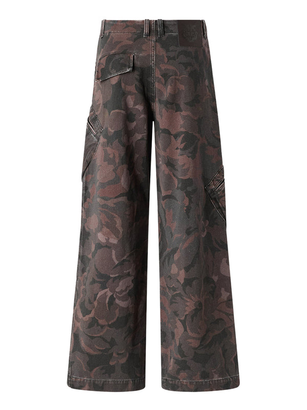 PINKO 2 USCITA Pinko Haiku Pantalone Cotone Stampat Verde Militare
