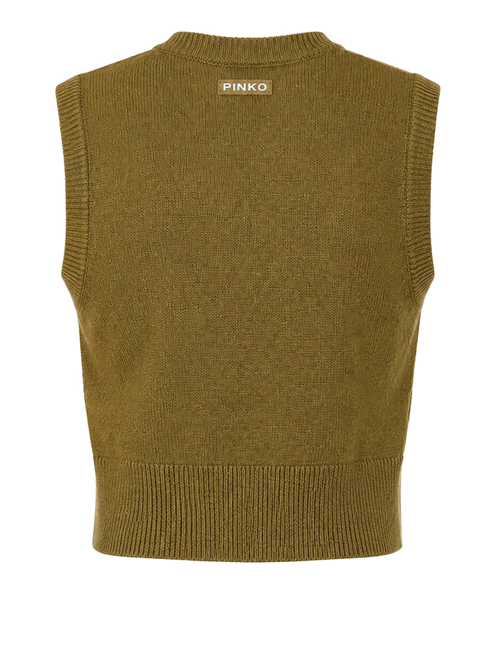 PINKO 2 USCITA Belato Gilet Pinko Blend Wool Con De Verde