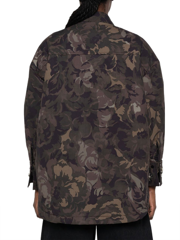 PINKO 2 USCITA Camicia Pinko Barengo Overshirt Tela Tecnica Verde