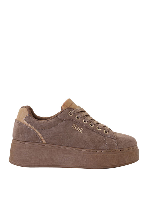 PRIMA CLASSE Sneakers in pelle scamosciata con logo 1? Classe Nocciola