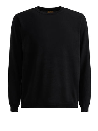 Alviero Martini Maglione Girocollo Con Toppe Prima Classe - Nero