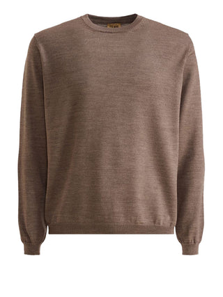 Alviero Martini Maglione Girocollo Con Toppe Prima Classe - Fango