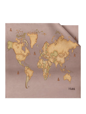 PRIMA CLASSE SETA Foulard Prima Classe Geo Sfumato 73x73 Rosé