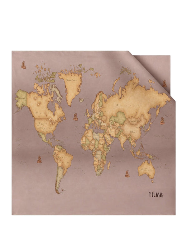 PRIMA CLASSE SETA Foulard Prima Classe Geo Sfumato 73x73 Rosé