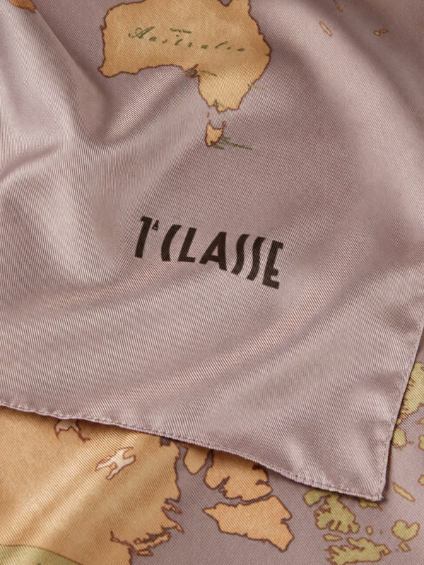 PRIMA CLASSE SETA Foulard Prima Classe Geo Sfumato 73x73 Rosé