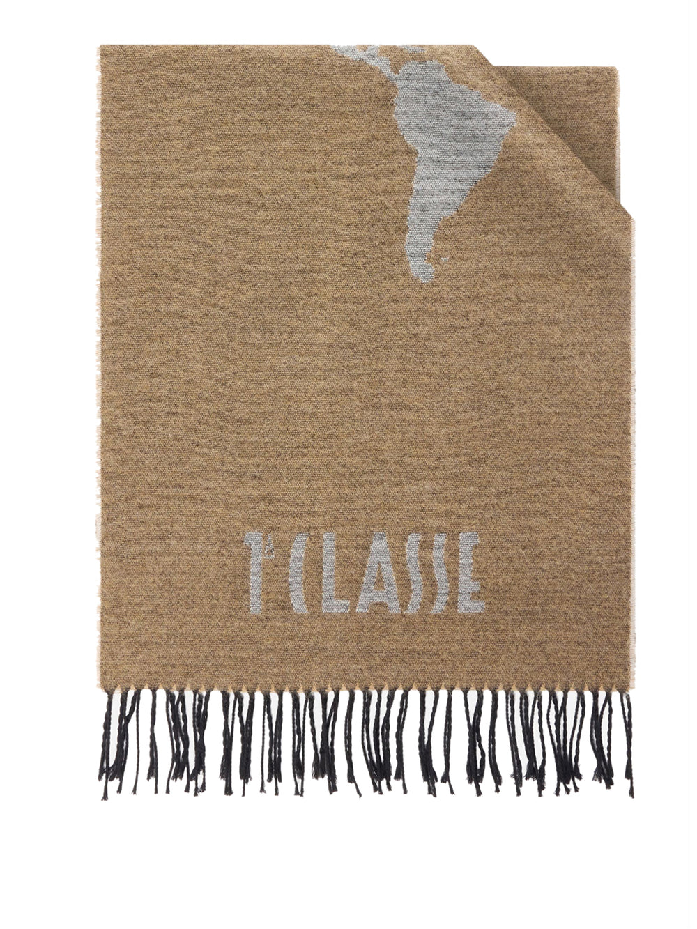 PRIMA CLASSE SETA Prima Classe Sciarpa Geo Pieno in misto lana e cotone 40x170 Rafia