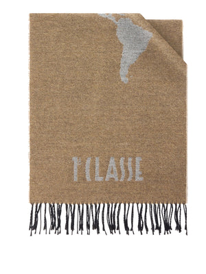 PRIMA CLASSE SETA Prima Classe Sciarpa Geo Pieno in misto lana e cotone 40x170 Rafia