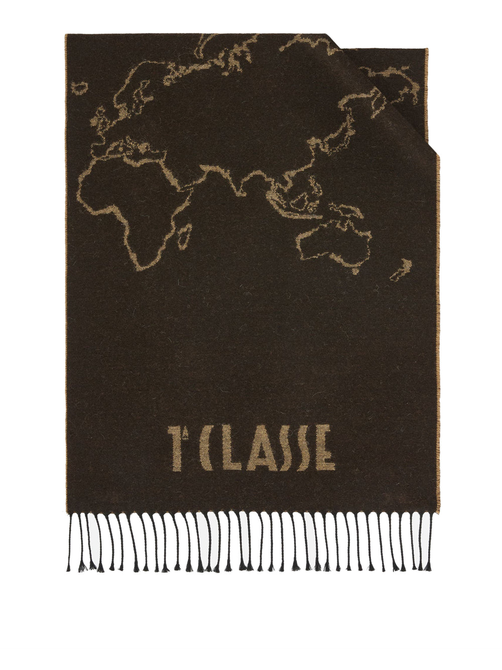 PRIMA CLASSE SETA Prima Classe Sciarpa Geo Filetto in misto lana e cotone 40x170 Testa di Moro