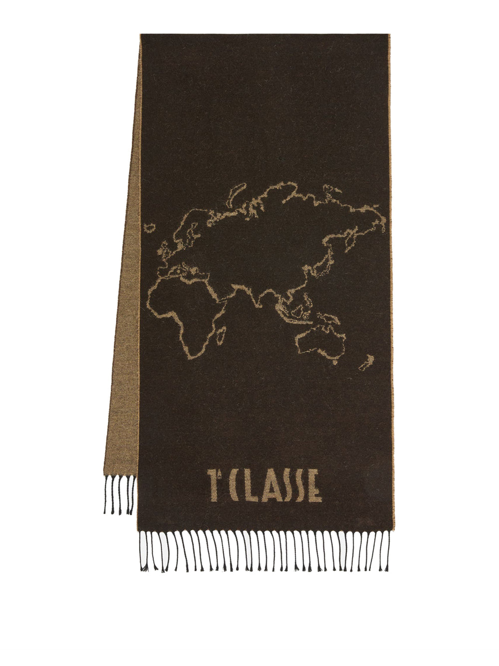 PRIMA CLASSE SETA Prima Classe Sciarpa Geo Filetto in misto lana e cotone 40x170 Testa di Moro