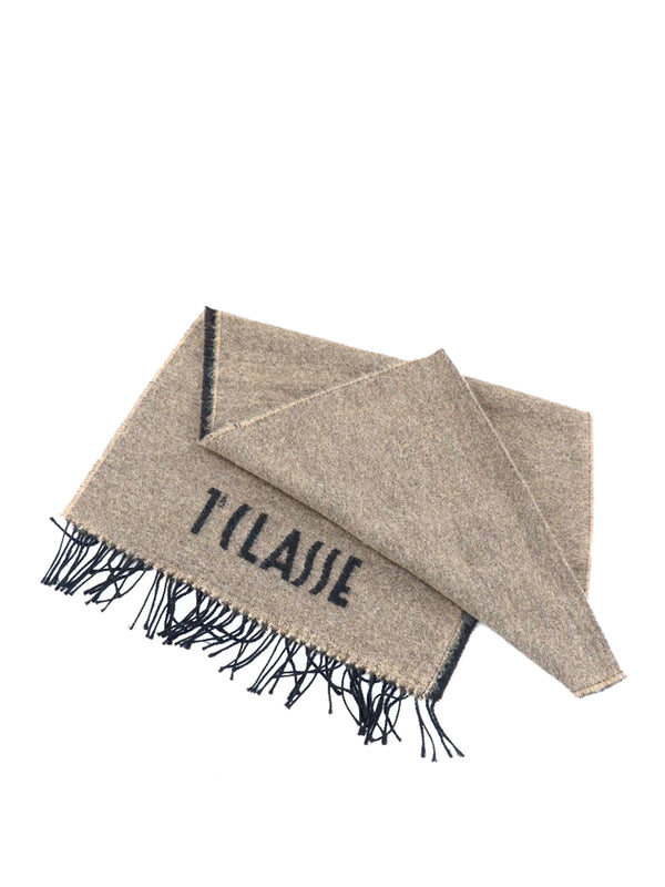 PRIMA CLASSE SETA Sciarpa Prima Classe Logo Piccolo 40X170 Cammello