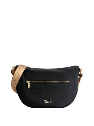 PRIMA CLASSE STAGIONE Prima Classe Whisper Nylon tracolla a mezzaluna media Nero