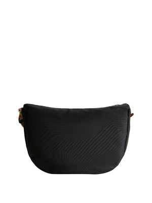 PRIMA CLASSE STAGIONE Prima Classe Whisper Nylon tracolla a mezzaluna media Nero