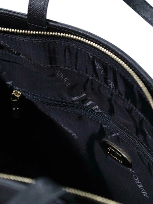 PRIMA CLASSE STAGIONE Borsa A Mano 1°Classe Logo Frontale Nero