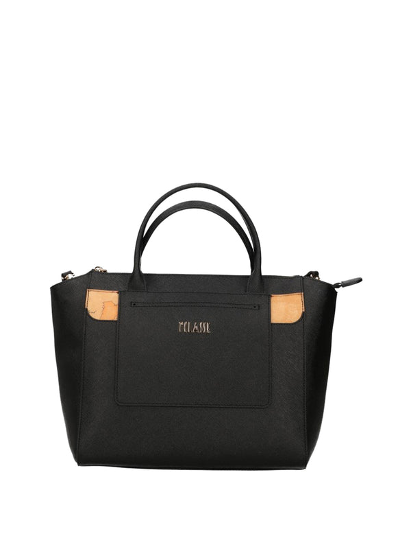 PRIMA CLASSE STAGIONE Borsa A Mano 1°Classe Logo Frontale Nero