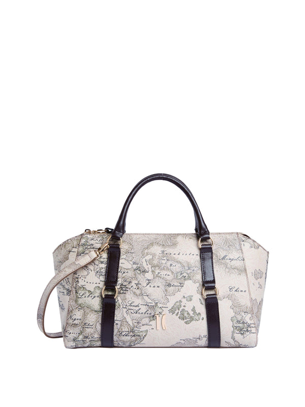 PRIMA CLASSE STAGIONE Borsa A Mano Country Geo 1° Classe Tortora