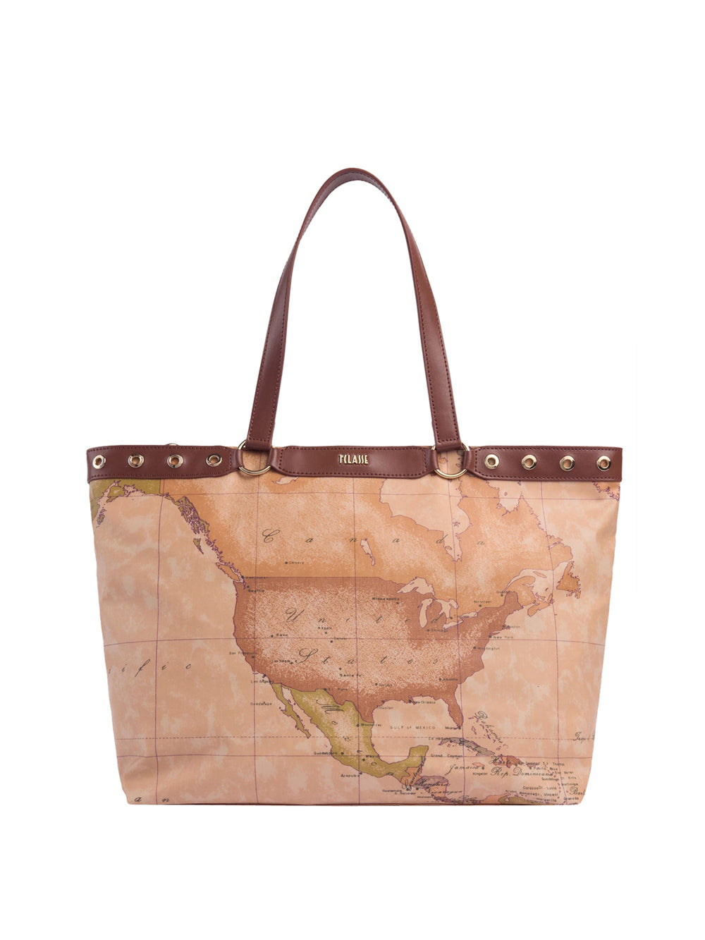 PRIMA CLASSE STAGIONE Prima Classe Soft Ranch Borsa shopping con dettaglio Castagna