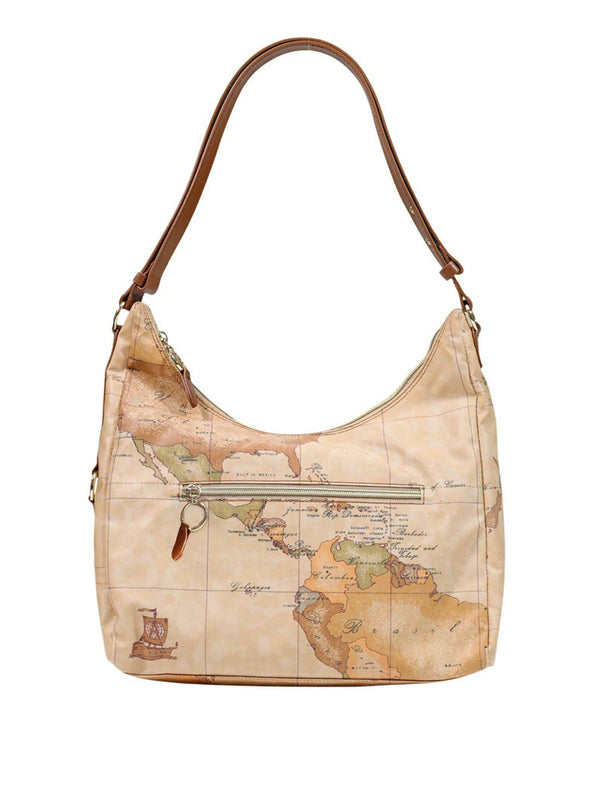 PRIMA CLASSE STAGIONE Borsa A Spalla Prima Classe Geo Classic - Castagna