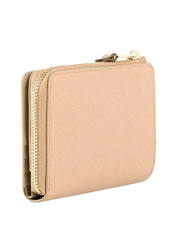 PRIMA CLASSE STAGIONE Prima Classe West City Portafoglio zipfold piccolo Beige Deserto