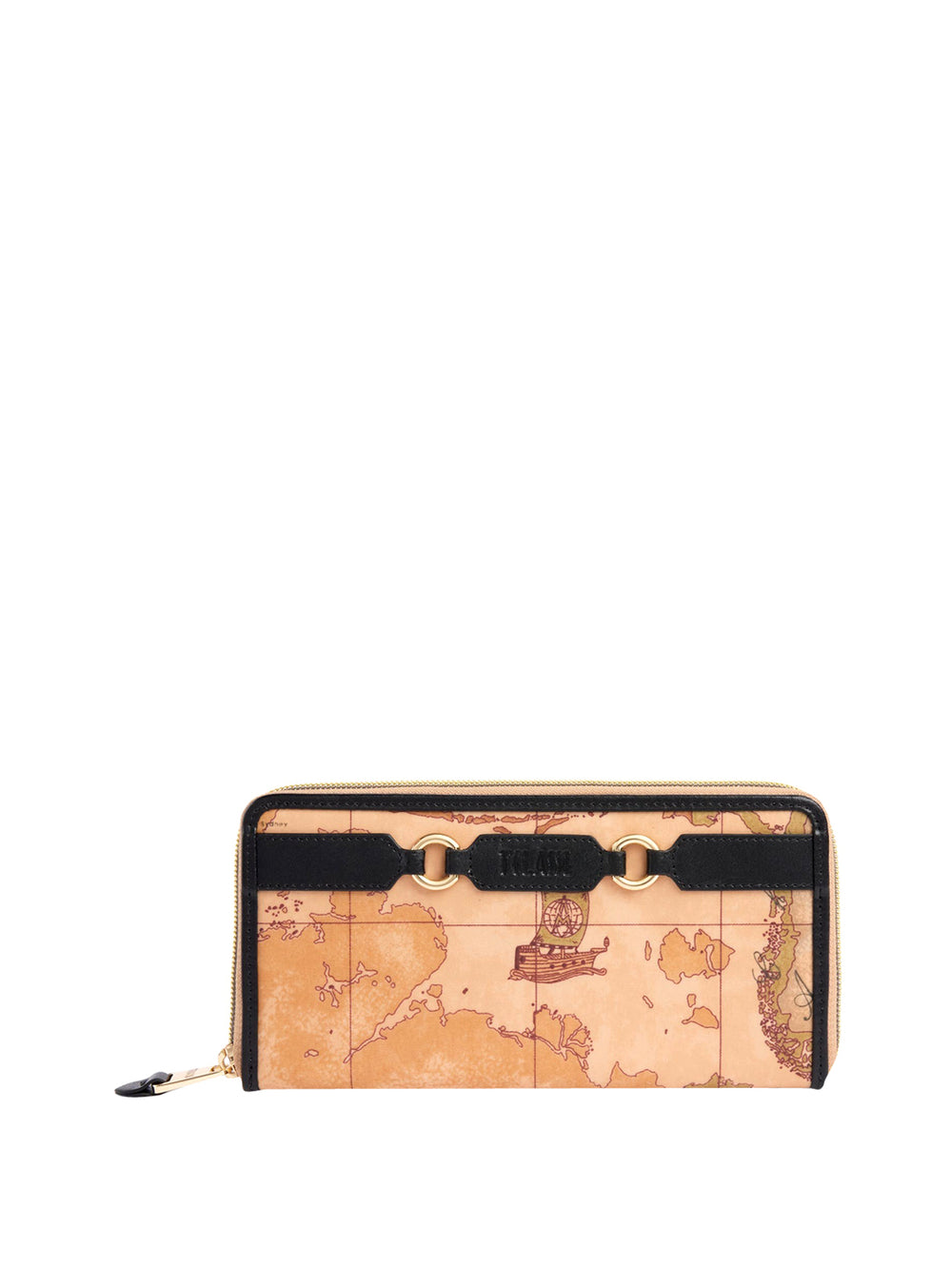 PRIMA CLASSE STAGIONE Soft Ranch Portafoglio zip around con dettaglio Nero