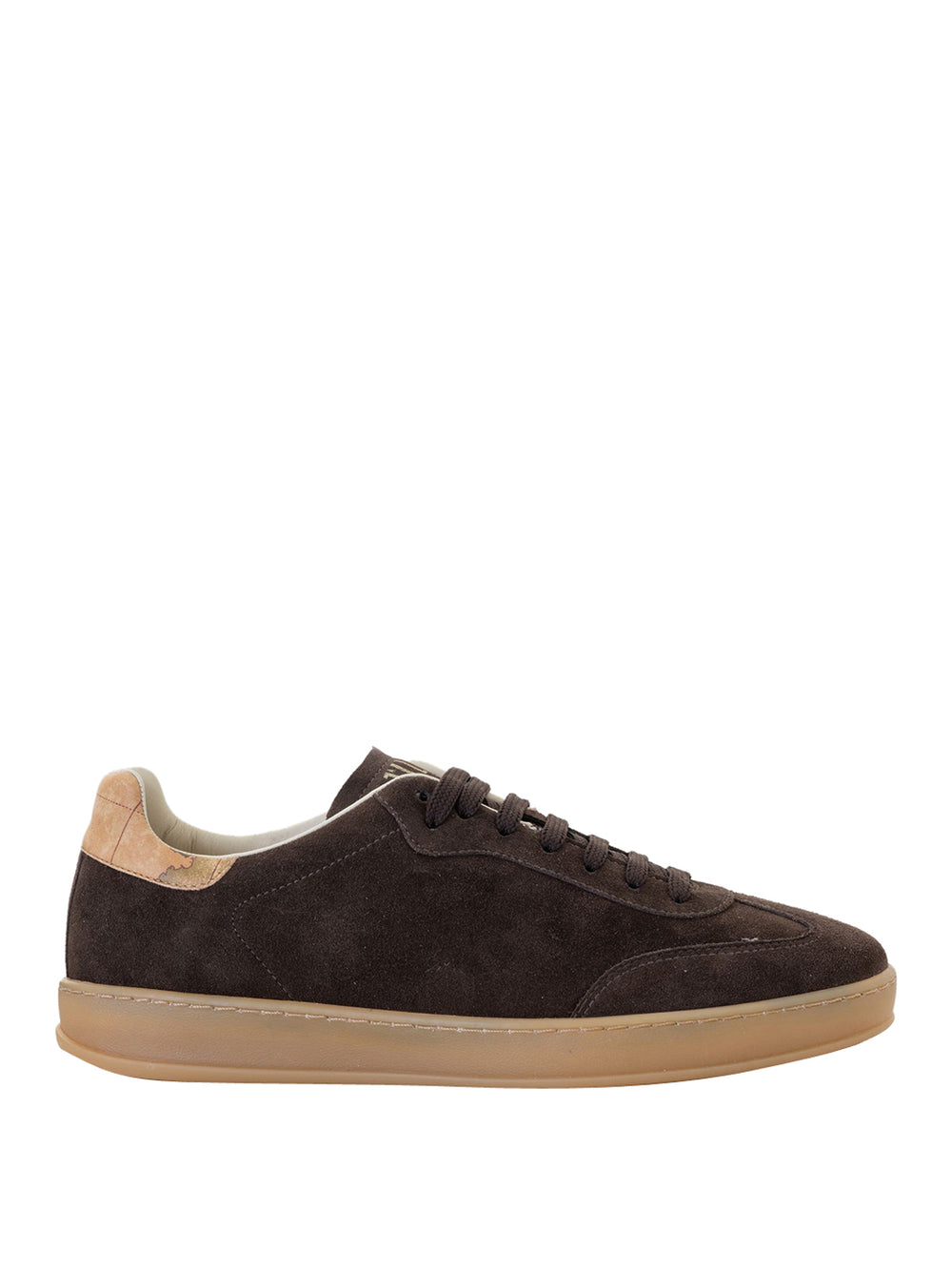 PRIMA CLASSE Sneakers 1° Classe in pelle scamosciata con linguetta logata Testa di Moro