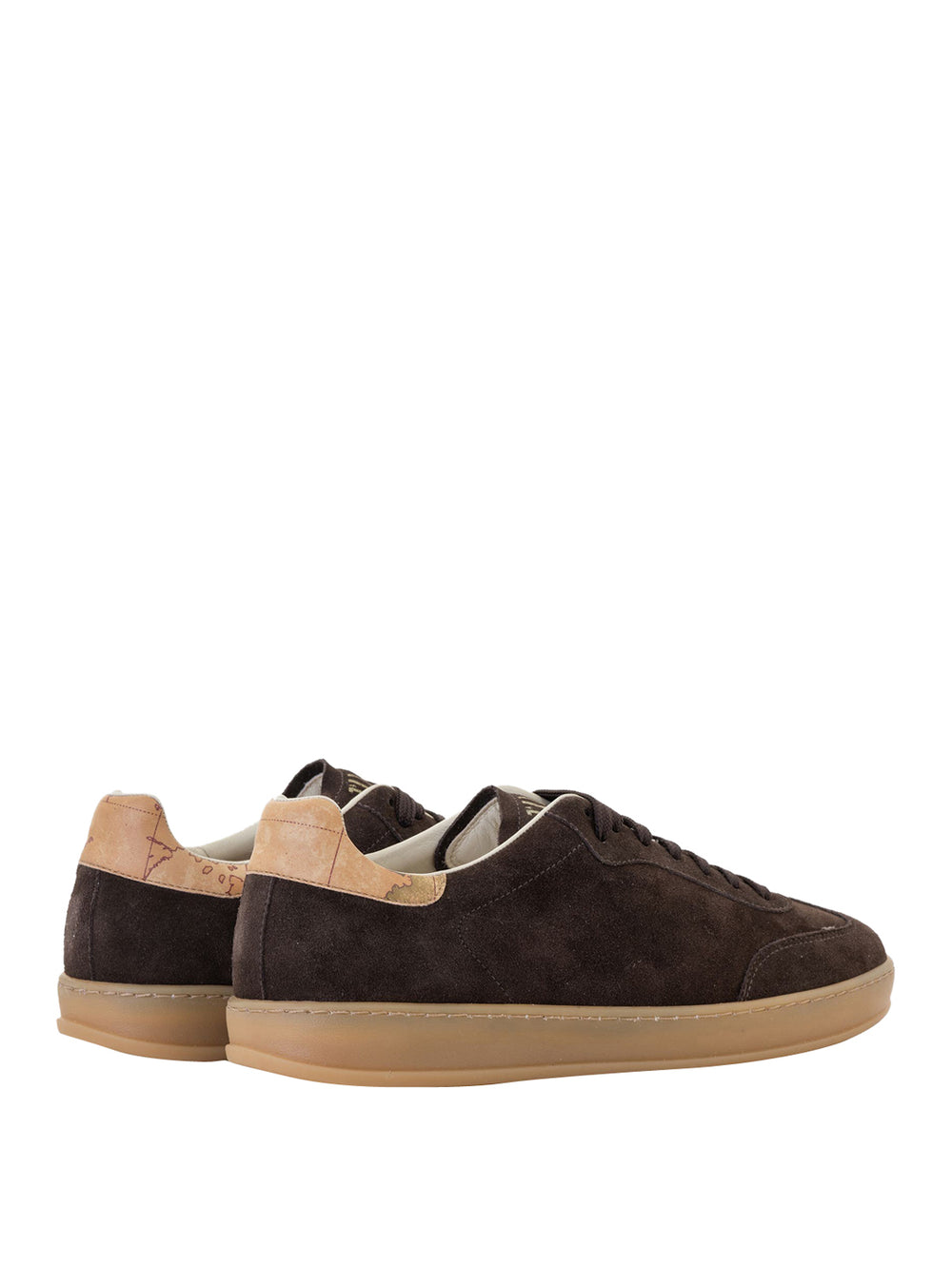 PRIMA CLASSE Sneakers 1° Classe in pelle scamosciata con linguetta logata Testa di Moro