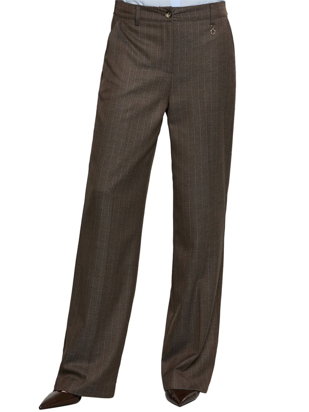 RELISH Pantalone Relish Arkini Vita Alta Marrone