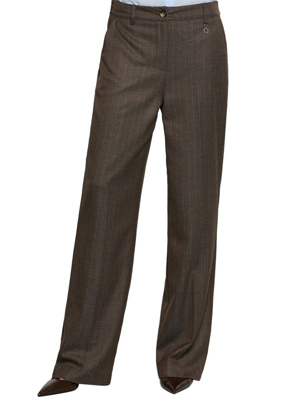 RELISH Pantalone Relish Arkini Vita Alta Marrone