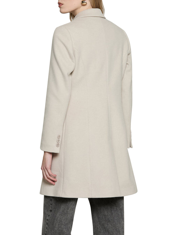 RELISH Cappotto Relish Baron Manica Lunga 1 Bottone - Avorio