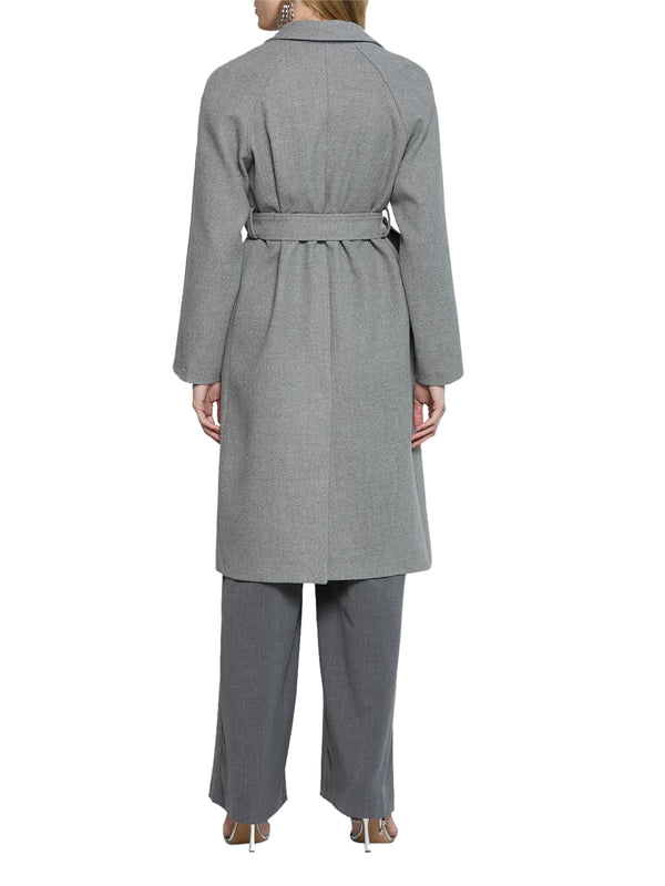 RELISH Cappotto Clemia Relish Lungo Manica Lunga Raglan Grigio