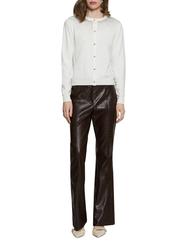 RELISH Pantalone Relish Drilly Vita Alta Zampa - Marrone