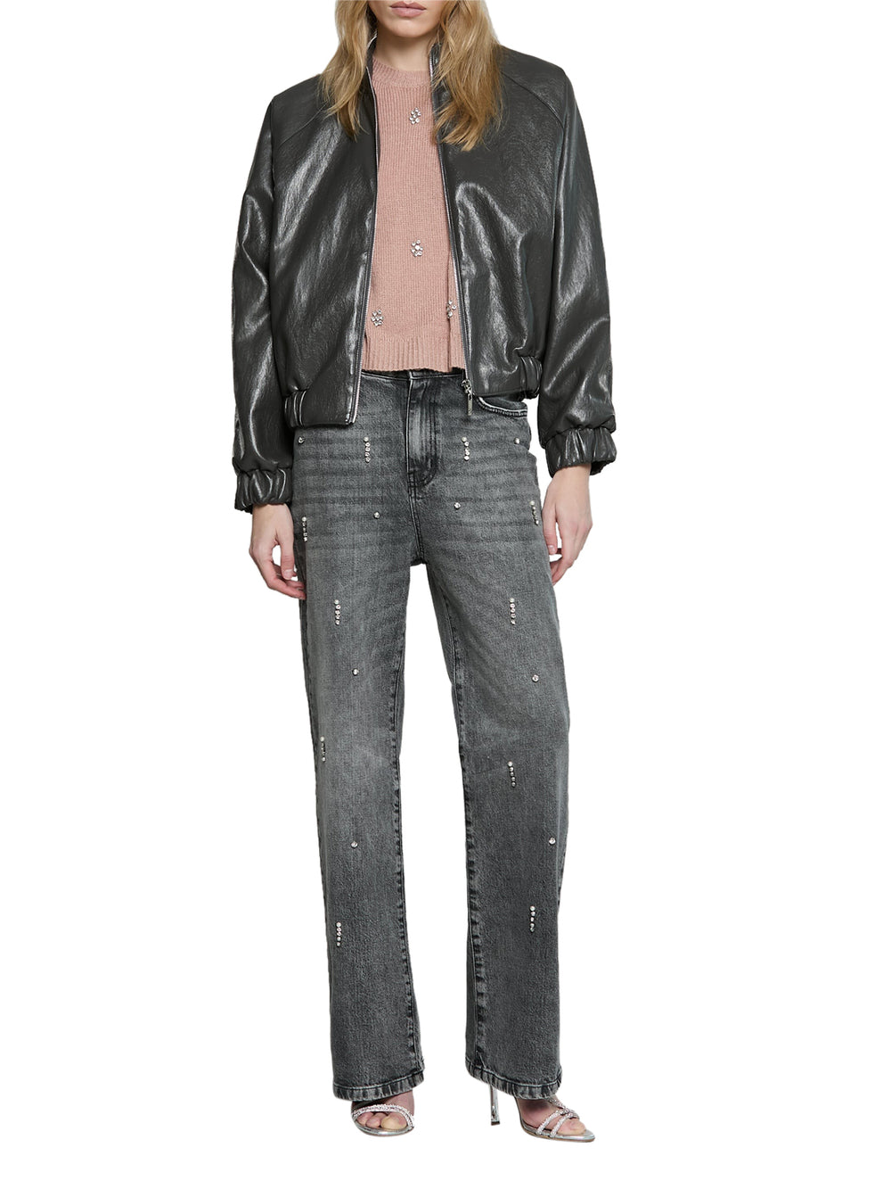RELISH Jeans Relish Giselle Grey V Media Grigi
