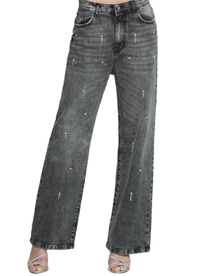RELISH Jeans Relish Giselle Grey V Media Grigi