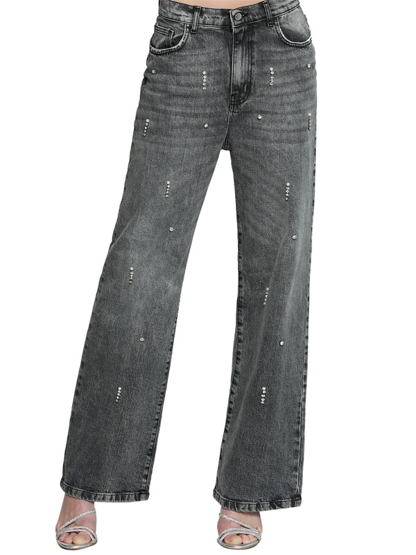 RELISH Jeans Relish Giselle Grey V Media Grigi