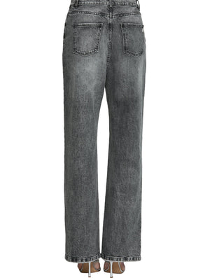 RELISH Jeans Relish Giselle Grey V Media Grigi
