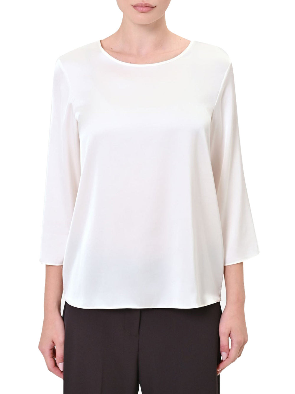 Rinascimento Blusa In Raso Rinascimento - Panna