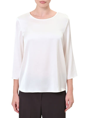Rinascimento Blusa In Raso Rinascimento - Panna