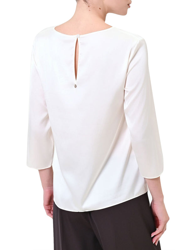 Rinascimento Blusa In Raso Rinascimento - Panna