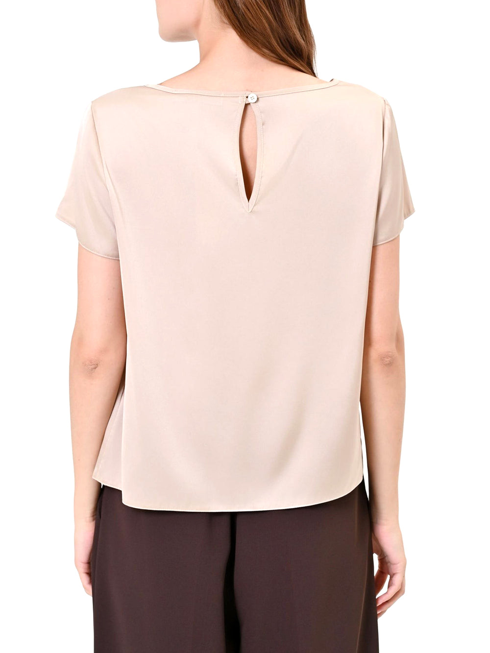 RINASCIMENTO Blusa Rinascimento In Tinta Unita Tortora Beige