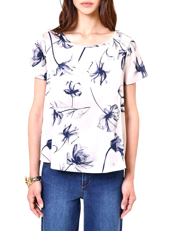 RINASCIMENTO Blusa Rinascimento Con Stampa Floreale Blu