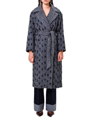 RINASCIMENTO Cappotto Rinascimento A Vestaglia Blu Navy