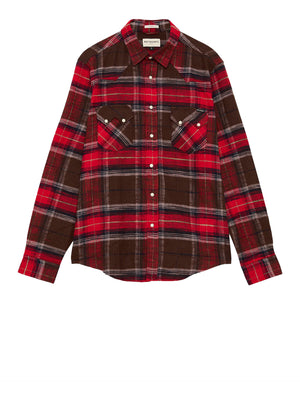 ROY ROGERS Camicia Western Roy Rogers Rosso Nero