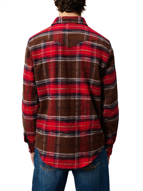 ROY ROGERS Camicia Western Roy Rogers Rosso Nero