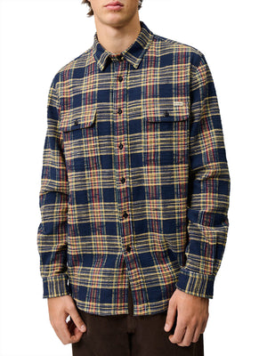 ROY ROGERS Camicia Roy Rogers Work In Flanella A Quadri Blu Giallo