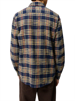 ROY ROGERS Camicia Roy Rogers Work In Flanella A Quadri Blu Giallo