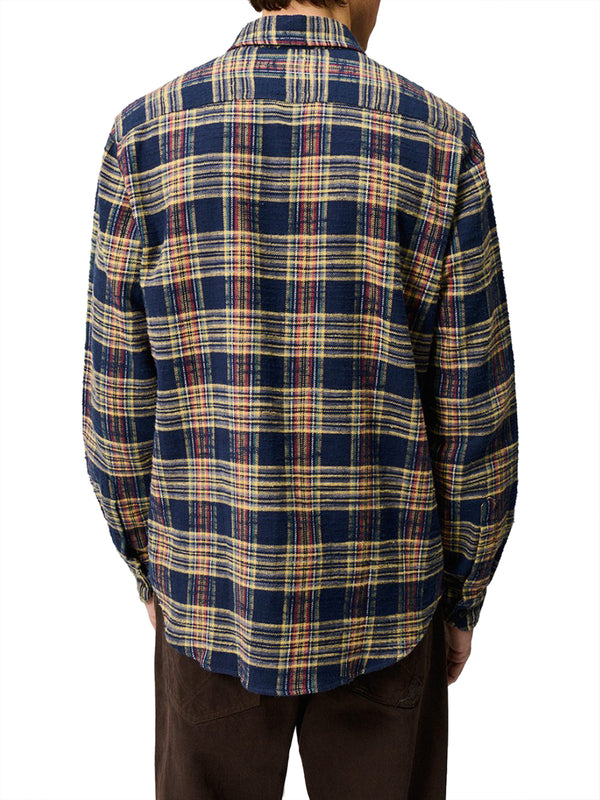 ROY ROGERS Camicia Roy Rogers Work In Flanella A Quadri Blu Giallo