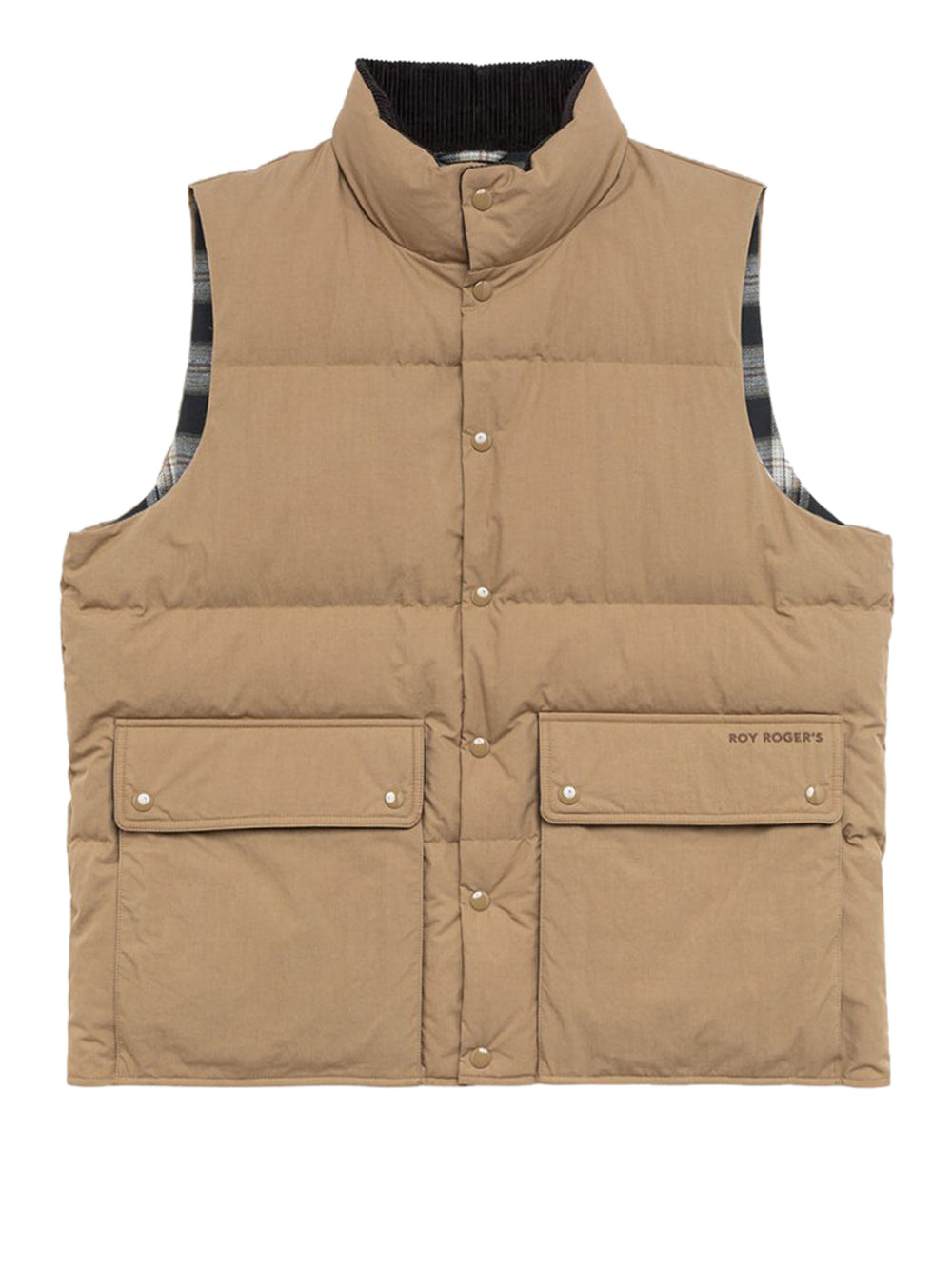 ROY ROGERS Smanicato Roy Rogers Imbottito Double-Face Khaki
