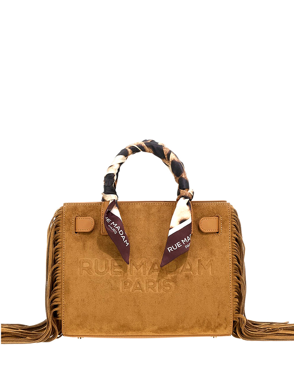 RUE MADAM Borsa A Mano Rue Madam Canyon Mini Tote Fringe Marrone