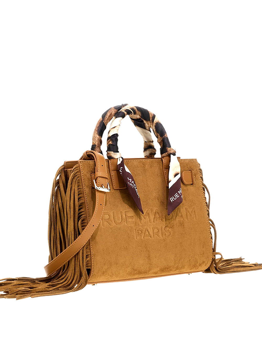 RUE MADAM Borsa A Mano Rue Madam Canyon Mini Tote Fringe Marrone
