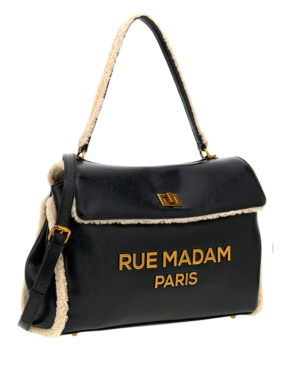 RUE MADAM Borsa a spalla Les Jours XL Hiver Rue Madam Nero